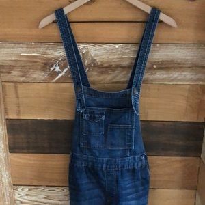 Free People criss cross overalls